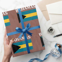 Bahamas Flag Wrapping Paper Roll Retro Vintage Bahamian Gifts - Wonder Print Shop