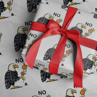 Bald Eagle No Kings In America Wrapping Paper Roll No Orange We The People Patriotic Political Statement - Wonder Print Shop