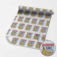 Banana Girl Summer Wrapping Paper Roll Summer Fruit Beach Vacation