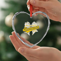 Bananas Coquette Bow Heart Crystal Glass Ornament Retro Throwback Popular Fruit Humor Banana Classic