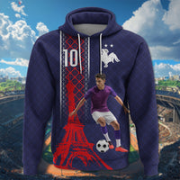 Custom Photo Midnight Navy Football Hoodie Paris Architectural Heritage Style