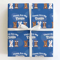 Baseball Basketball Football Easter Wrapping Paper Roll Cute Bunny Game Day Sports These Are My Peeps