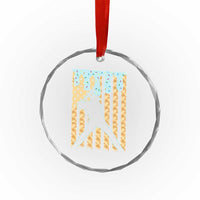 Baseball Drip Crystal Glass Ornament Dripping Ice Cream Sprinkles American Flag Boys TS10