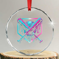 Baseball Drip Ice Cream Dripping Crystal Glass Ornament TS02