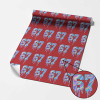 Baseball Drip Number 67 Player Wrapping Paper Roll Funny Six Seven Meme 67th Birthday Holographic Dripping - Wonder Print Shop