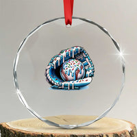 Baseball Drip Sprinkles Ice Cream Crystal Glass Ornament Ball and Glove Dripping TS02