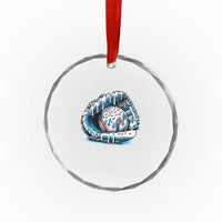 Baseball Drip Sprinkles Ice Cream Crystal Glass Ornament Ball and Glove Dripping TS02