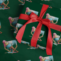 Baseball Home Ice Cream Dripping Wrapping Paper Roll - Wonder Print Shop