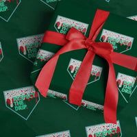 Baseball Home Plate Dripping Ice Cream Wrapping Paper Roll Respect The Drip Social Club Sprinkles - Wonder Print Shop