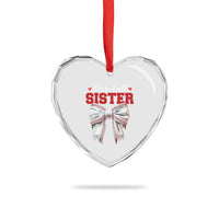 Baseball Sister Heart Crystal Glass Ornament Soft Ball Game Day Dripping Ice Cream Coquette Bow - Wonder Print Shop