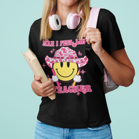 Teacher T Shirt Man I Feel Like A Teacher Funny Groovy Western Teacher - Wonder Print Shop