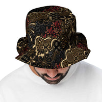 Batik Sekar Jagad Bucket Hat Indonesian Traditional Pattern