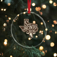 Battle of San Jacinto 1836 Texas History Independence Day Crystal Glass Ornament