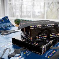 Be A Decent Human It's Not That Hard Wrapping Paper Roll LGBT Heart Retro Human Rights - Wonder Print Shop