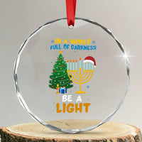 Be A Light Christmas Hanukkah Crystal Glass Ornament Interfaith Family Gift TS12