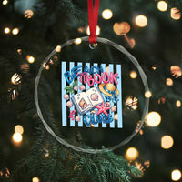 Beach Book Club Crystal Glass Ornament Bookworm Summer Vacation Graphic