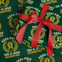 Bead Tug O War Champion Wrapping Paper Roll Funny Sarcastic Saying Weird Gag Gift - Wonder Print Shop