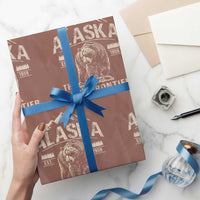 Bear Alaska The Last Frontier Wrapping Paper Roll Vintage Alaska Camping Hiking Mountain - Wonder Print Shop