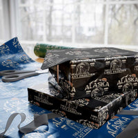 Bear Alaska The Last Frontier Wrapping Paper Roll Vintage Alaska Camping Hiking Mountain - Wonder Print Shop