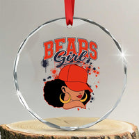 Bears Girl Crystal Glass Ornament Sports Fan Team Spirit Black Girls TS10