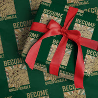 Become Ungovernable Cat Wrapping Paper Roll Funny Retro Cat Bite Horror Anime - Wonder Print Shop