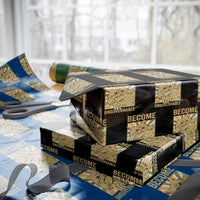 Become Ungovernable Cat Wrapping Paper Roll Funny Retro Cat Bite Horror Anime - Wonder Print Shop