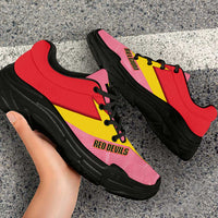 Belgium 2026 World Football Chunky Sneakers Red Devils Pink And Flag Color