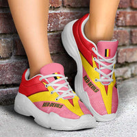 Belgium 2026 World Football Chunky Sneakers Red Devils Pink And Flag Color
