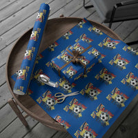 Belgium Belgian Flag Souvenir Belgie Wrapping Paper Roll Game Day Soccer Fans Football