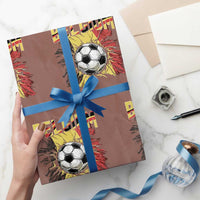 Belgium Belgian Flag Souvenir Belgie Wrapping Paper Roll Game Day Soccer Fans Football