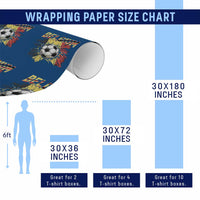Belgium Belgian Flag Souvenir Belgie Wrapping Paper Roll Game Day Soccer Fans Football