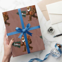 Believe Bigfoot Xmas Wrapping Paper Roll Sasquatch Holiday Gift - Wonder Print Shop