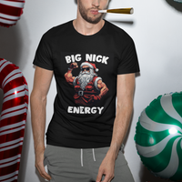 Cool Santa Claus T Shirt Big Nick Energy - Wonder Print Shop