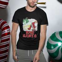 Bad Santa Merry Chrsitmas Funny Naughty Xmas T Shirt - Wonder Print Shop