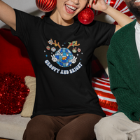 Groovy And Bright Merry Christmas Disco Ball Reindeer T Shirt - Wonder Print Shop