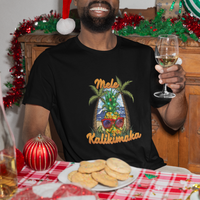 Mele Kalikimaka Christmas In Hawaii Xmas Light Pineapple T Shirt - Wonder Print Shop