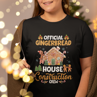 Christmas T Shirt Official Gingerbread House Construction Crew Decorating - Wonder Print Shop