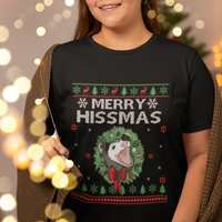 Merry Hissmas Possum Lovers Opossum Christmas T Shirt - Wonder Print Shop
