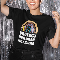 Gun Violence Awareness T Shirt Protect Children Not Guns In June We Wear Orange Day End Gun Violence Rainbow - Wonder Print Shop