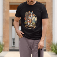 Funny Hiking T Shirt Out Of Breath Hiking Society Don't Worry I'll Be There In A Minute Dog - Wonder Print Shop