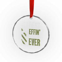 Best Effin Bonus Dad Ever Crystal Glass Ornament Step Dad Gun American Flag TS10