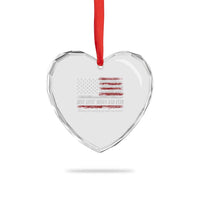 Best Effin’ Bonus Dad Ever Heart Crystal Glass Ornament Step Dad American Flag