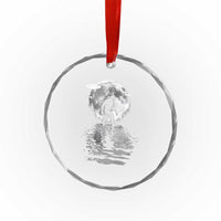 Bigfoot Crystal Glass Ornament Sasquatch Under The Moon Cryptid TS02