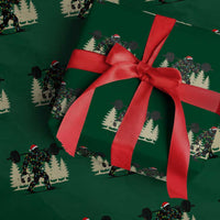 Bigfoot Gym Xmas Wrapping Paper Roll Funny Sasquatch Bodybuilding Weightlifting - Wonder Print Shop