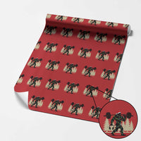 Bigfoot Gym Xmas Wrapping Paper Roll Funny Sasquatch Bodybuilding Weightlifting - Wonder Print Shop