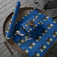 Bigfoot Gym Xmas Wrapping Paper Roll Funny Sasquatch Bodybuilding Weightlifting - Wonder Print Shop