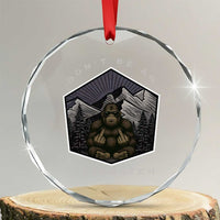 Bigfoot Lover Gift Crystal Glass Ornament Do Not Be An Assquatch TS12