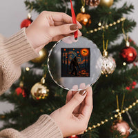 Bigfoot Starry Night Crystal Glass Ornament Funny Halloween Van Gogh Sasquatch Lovers - Wonder Print Shop