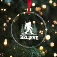 Bigfoot Xmas Crystal Glass Ornament Funny Sasquatch Believe Lovers Gifts TS10