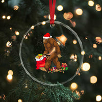 Bigfoot Xmas Crystal Glass Ornament Xmas Movie Sasquatch Lovers TS10